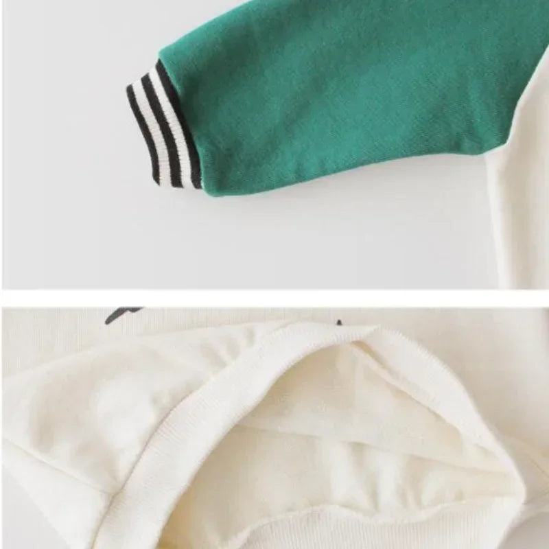 HoneyCherry Toddler Girl and Boys Long Sleeve T-Shirt Cute Cotton Lettering Print T-Shirt